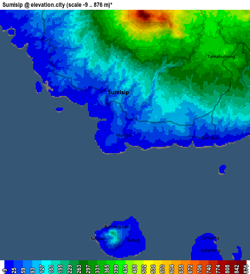 Zoom OUT 2x Sumisip, Philippines elevation map