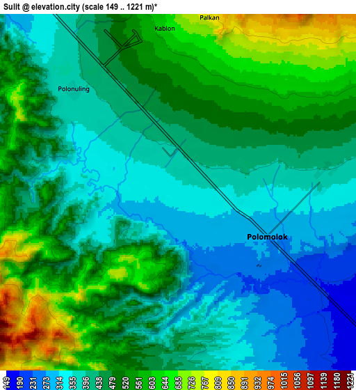 Zoom OUT 2x Sulit, Philippines elevation map