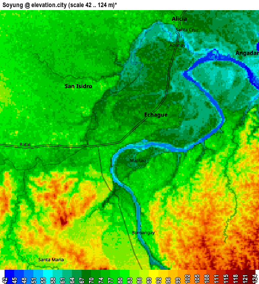 Zoom OUT 2x Soyung, Philippines elevation map