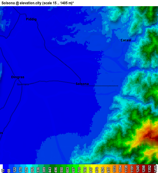 Zoom OUT 2x Solsona, Philippines elevation map