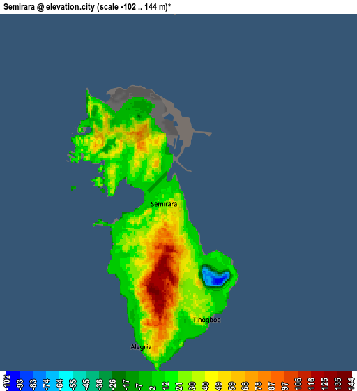 Zoom OUT 2x Semirara, Philippines elevation map