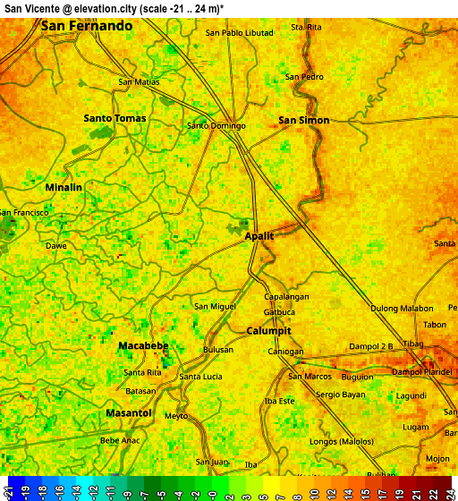 Zoom OUT 2x San Vicente, Philippines elevation map