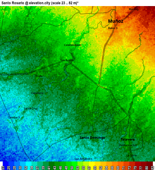 Zoom OUT 2x Santo Rosario, Philippines elevation map