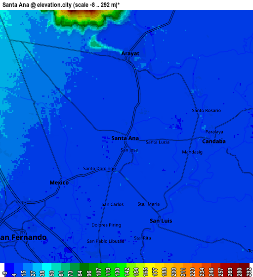 Zoom OUT 2x Santa Ana, Philippines elevation map