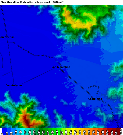 Zoom OUT 2x San Marcelino, Philippines elevation map