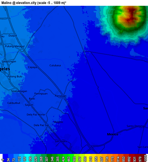 Zoom OUT 2x Malino, Philippines elevation map