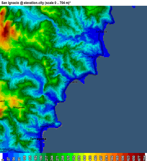 Zoom OUT 2x San Ignacio, Philippines elevation map