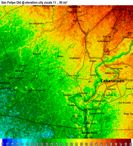 Zoom OUT 2x San Felipe Old, Philippines elevation map