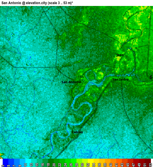 Zoom OUT 2x San Antonio, Philippines elevation map