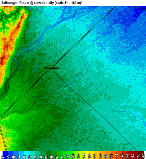 Zoom OUT 2x Salinungan Proper, Philippines elevation map