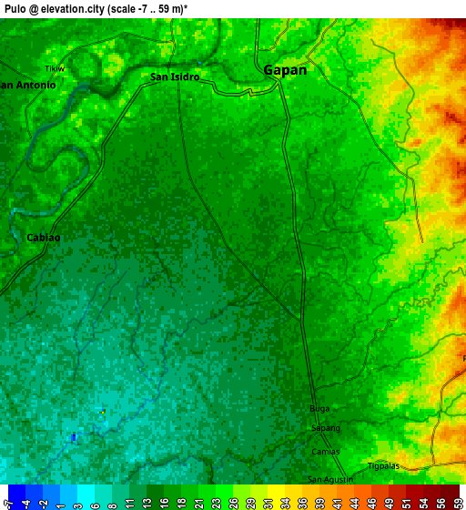 Zoom OUT 2x Pulo, Philippines elevation map