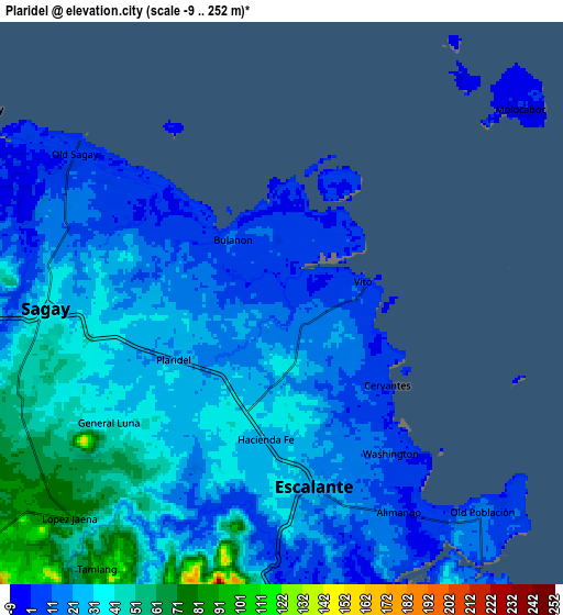 Zoom OUT 2x Plaridel, Philippines elevation map