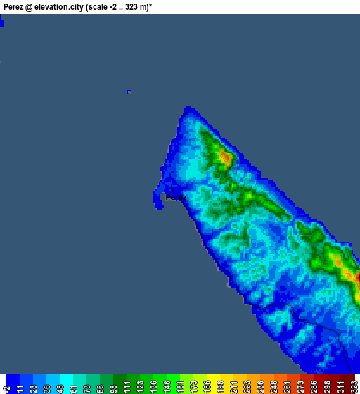 Zoom OUT 2x Perez, Philippines elevation map