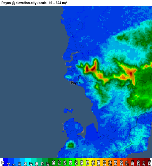 Zoom OUT 2x Payao, Philippines elevation map