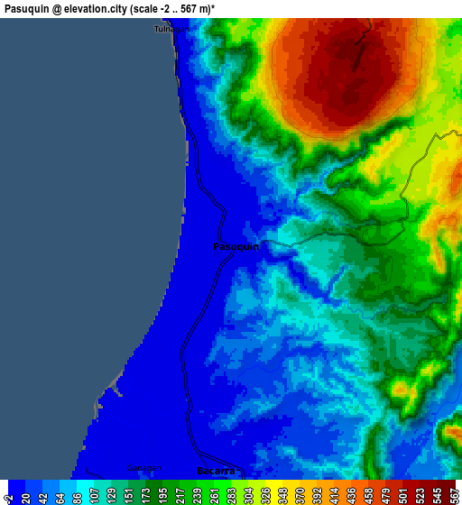 Zoom OUT 2x Pasuquin, Philippines elevation map