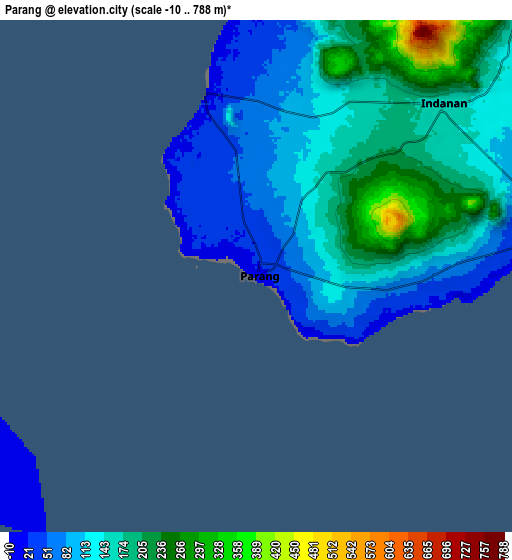 Zoom OUT 2x Parang, Philippines elevation map