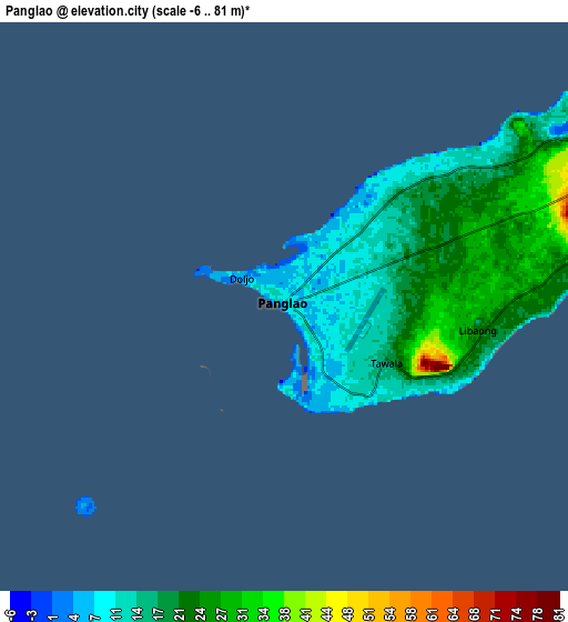 Zoom OUT 2x Panglao, Philippines elevation map