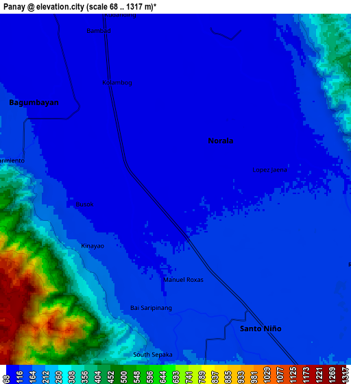 Zoom OUT 2x Panay, Philippines elevation map