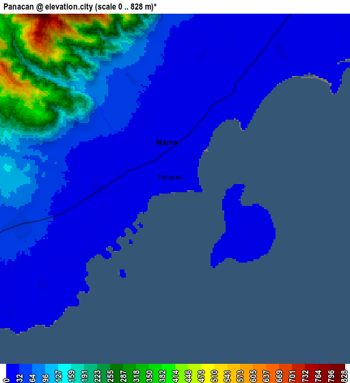 Zoom OUT 2x Panacan, Philippines elevation map