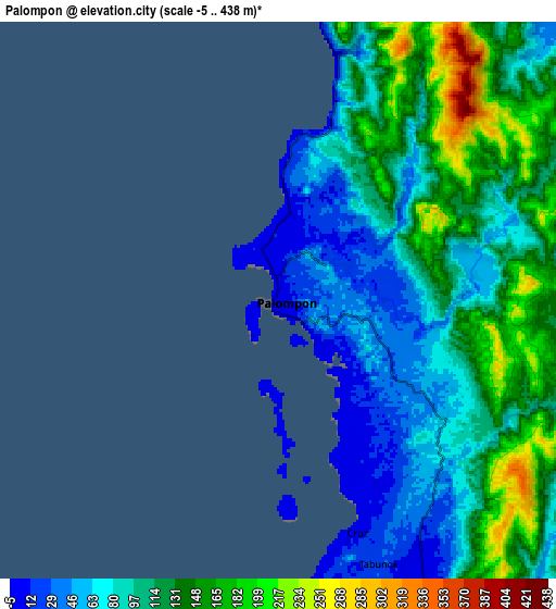 Zoom OUT 2x Palompon, Philippines elevation map