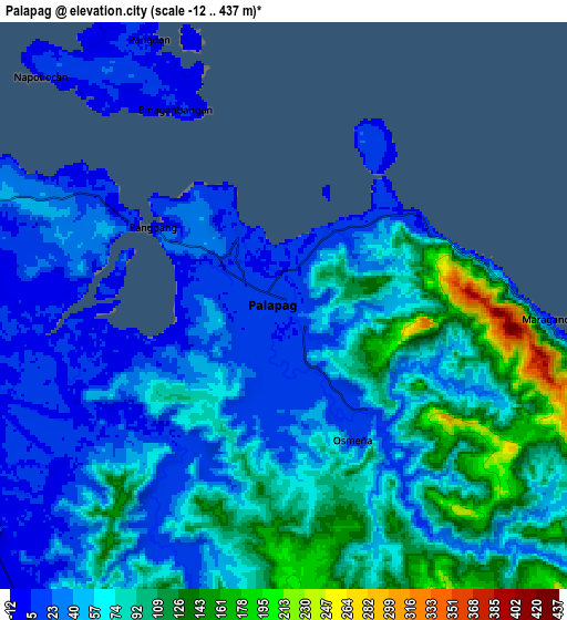 Zoom OUT 2x Palapag, Philippines elevation map