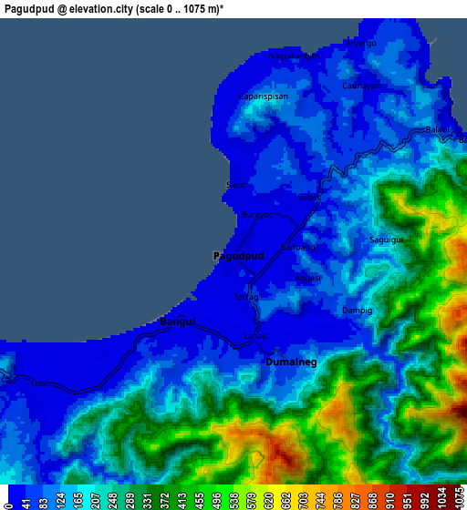 Zoom OUT 2x Pagudpud, Philippines elevation map