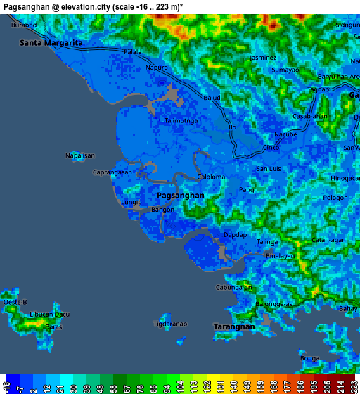 Zoom OUT 2x Pagsanghan, Philippines elevation map