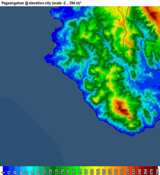 Zoom OUT 2x Pagsañgahan, Philippines elevation map