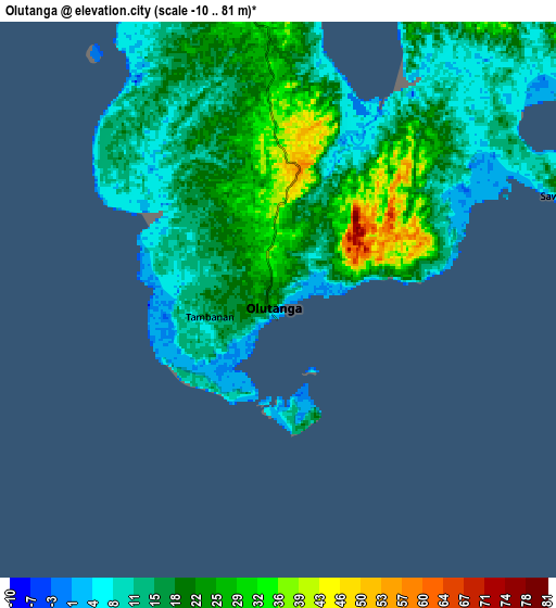 Zoom OUT 2x Olutanga, Philippines elevation map