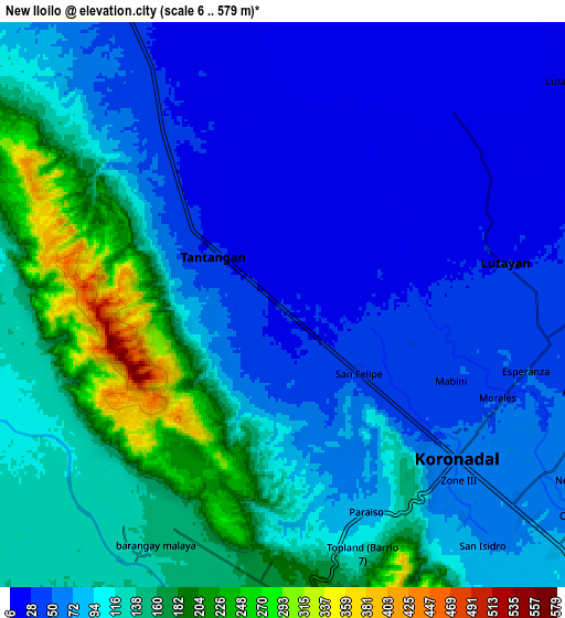 Zoom OUT 2x New Iloilo, Philippines elevation map