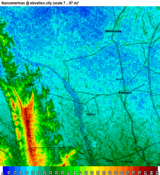 Zoom OUT 2x Nancamarinan, Philippines elevation map