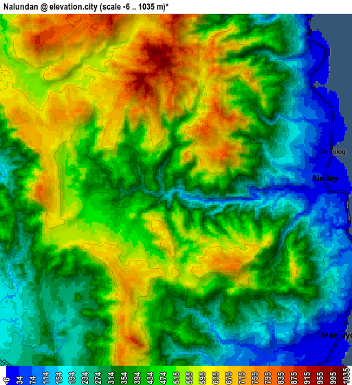 Zoom OUT 2x Nalundan, Philippines elevation map