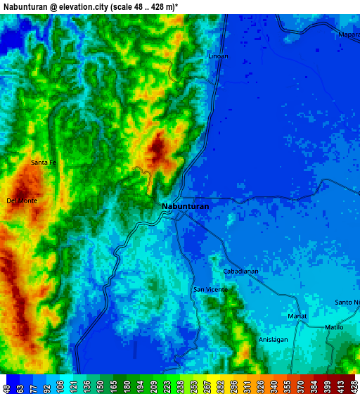 Zoom OUT 2x Nabunturan, Philippines elevation map