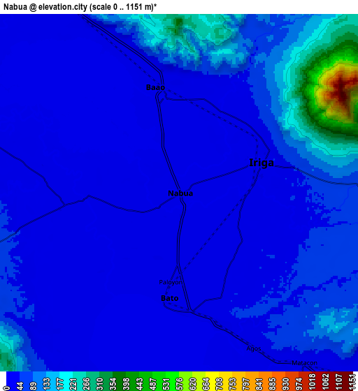 Zoom OUT 2x Nabua, Philippines elevation map
