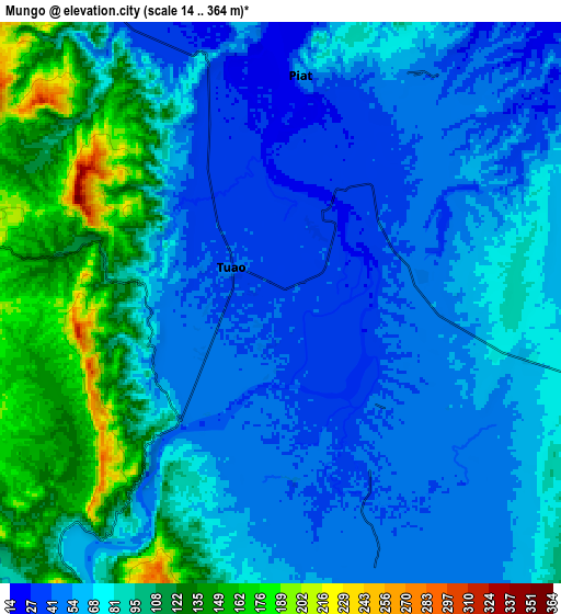 Zoom OUT 2x Mungo, Philippines elevation map