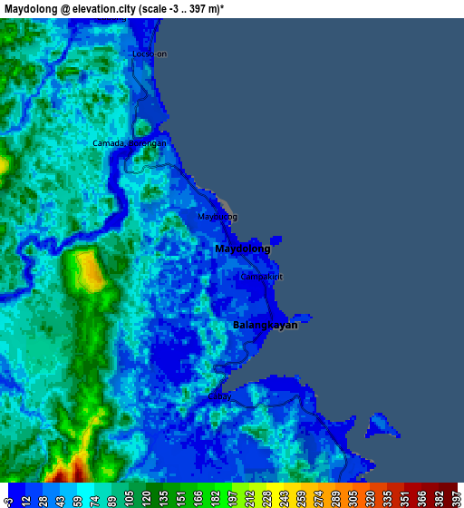 Zoom OUT 2x Maydolong, Philippines elevation map
