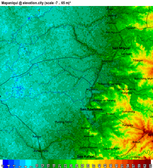 Zoom OUT 2x Mapaniqui, Philippines elevation map