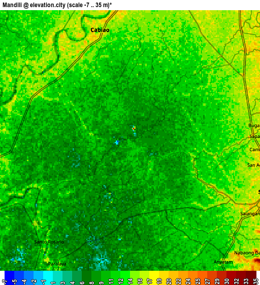 Zoom OUT 2x Mandili, Philippines elevation map