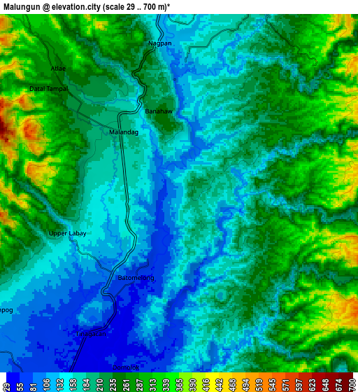 Zoom OUT 2x Maluñgun, Philippines elevation map