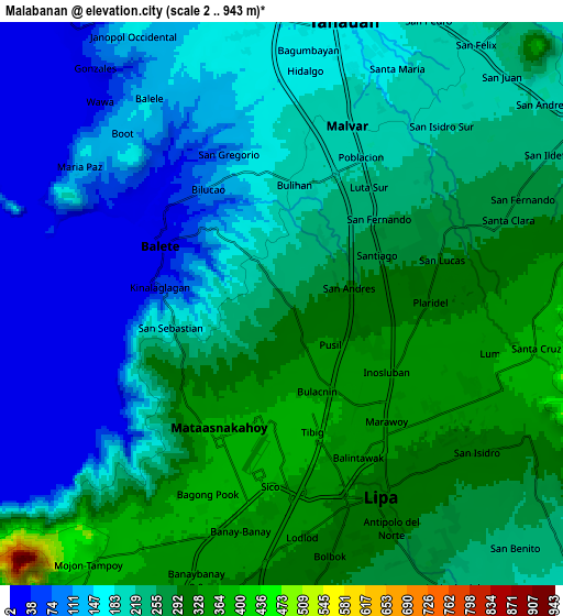 Zoom OUT 2x Malabanan, Philippines elevation map