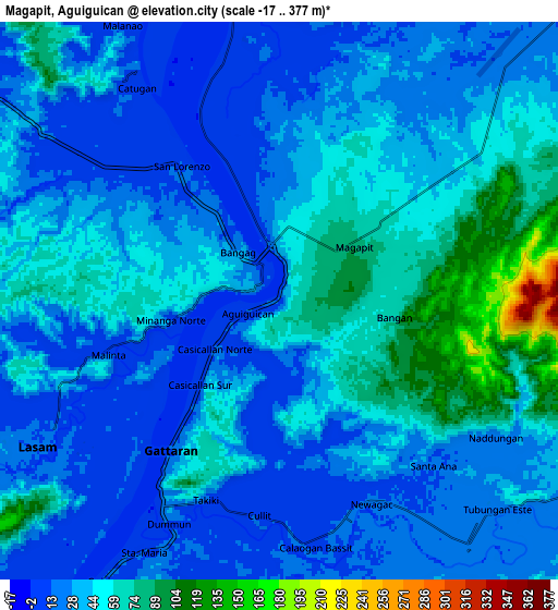 Zoom OUT 2x Magapit, Aguiguican, Philippines elevation map