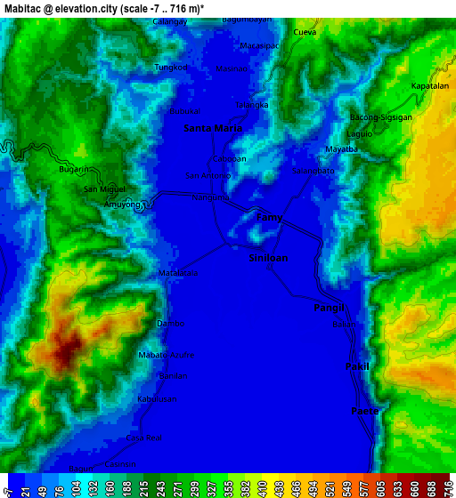 Zoom OUT 2x Mabitac, Philippines elevation map