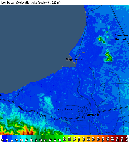 Zoom OUT 2x Lombocan, Philippines elevation map