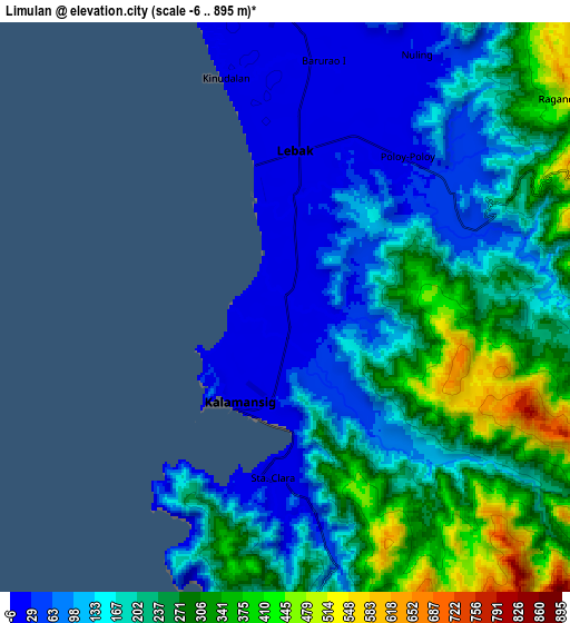 Zoom OUT 2x Limulan, Philippines elevation map