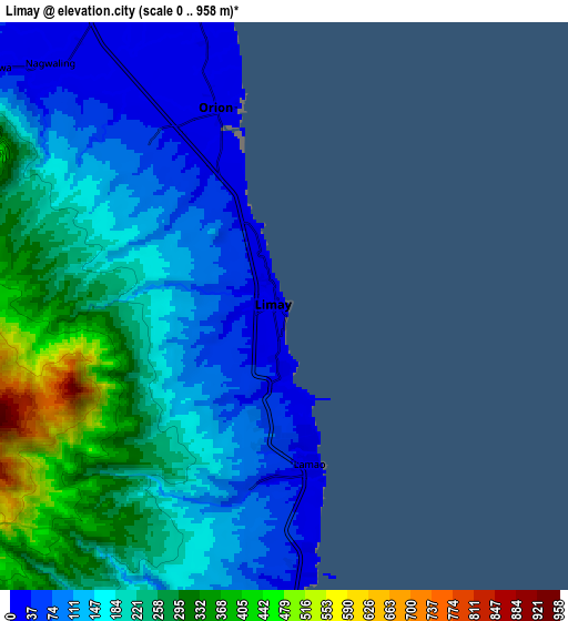 Zoom OUT 2x Limay, Philippines elevation map