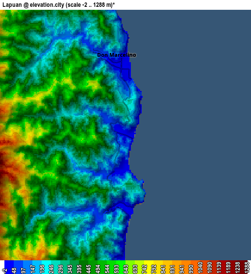 Zoom OUT 2x Lapuan, Philippines elevation map