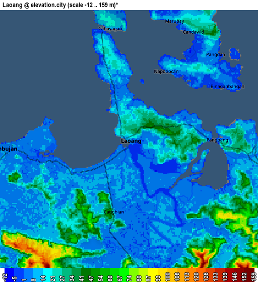 Zoom OUT 2x Laoang, Philippines elevation map