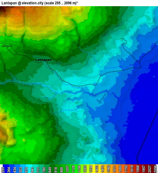 Zoom OUT 2x Lantapan, Philippines elevation map