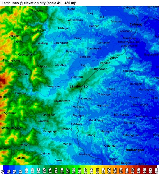 Zoom OUT 2x Lambunao, Philippines elevation map