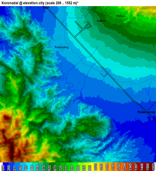 Zoom OUT 2x Koronadal, Philippines elevation map